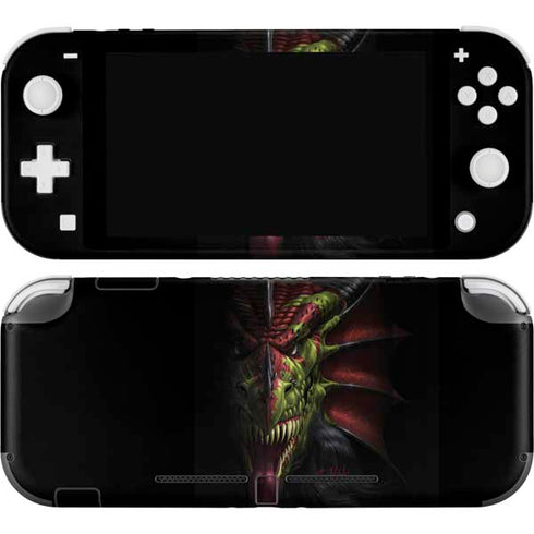 Lair of Shadows Dragon by Tom Wood Nintendo Switch Lite Skin